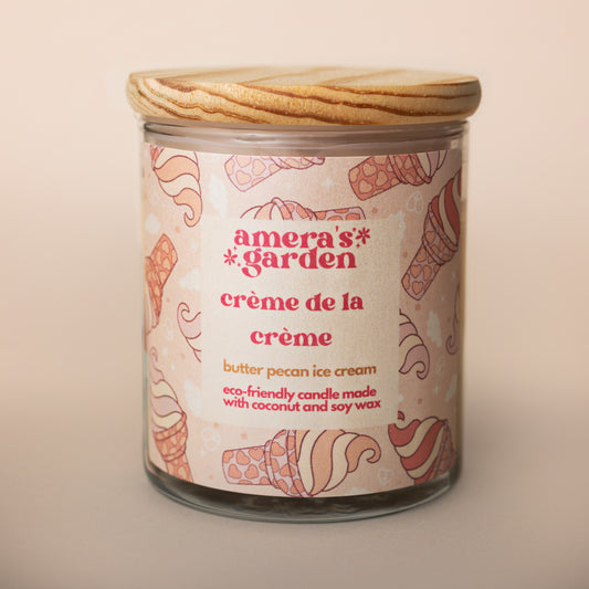 Crème de la Crème Candle | butter pecan ice cream